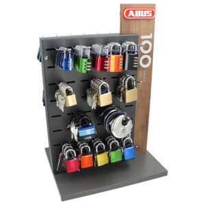 Présentoir à cadenas ABUS 100 Years Limited Edition | Rempli
