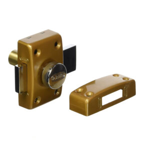Abus CLK CB40 | Verrou de porte en applique | Bouton à l'intérieur et cylindre à l'extérieur – Image 2