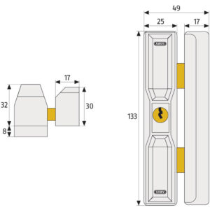 Abus DF88 | Verrou de fenêtre de toit | Protection anti-effraction – Image 4