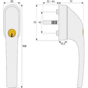 Abus FG300 | Poignée de fenêtre à clé | Disponible en 3 couleurs – Image 6