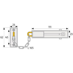 Abus SK66 | Chaîne de porte élégante – Image 6