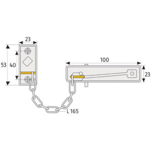 Abus SK69 | Chaîne de porte traditionnelle – Image 3