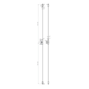 Abus TSS550 serrure multipoints en applique | Set avec serrure et tringles | Sans cylindre – Image 4