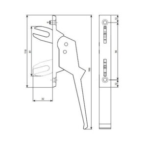 Argenta Type 517E | Poignée de fenêtre | Commande simple – Image 3