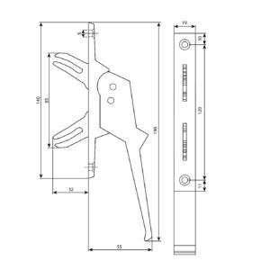 Argenta Type 520 | Poignée de fenêtre | Commande double – Image 3