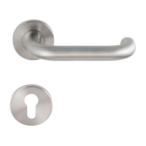 Artitec Cecil KL4 | Poignée de porte sur rosace | Inox mat classe 4