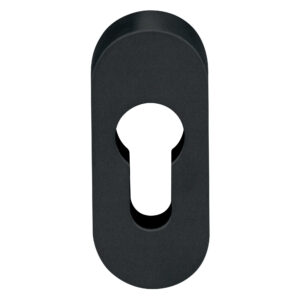 Artitec | Rosace de cylindre coulissante ovale | Inox ou noir mat | 10 mm