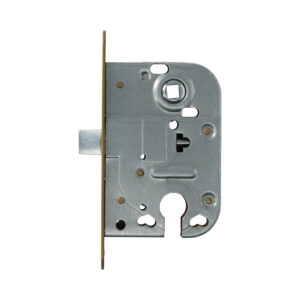 Abloy 2018 serrure pour cylindre avec têtière zinguée bouts ronds | Pêne demi-tour réversible – Image 2