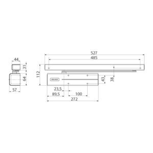 Assa Abloy DC500 Cam-Motion | Ferme-porte à ouverture facile | Sans bras – Image 4