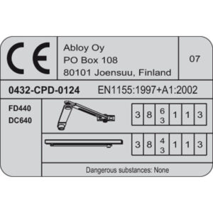 Assa Abloy DC640 | Ferme-porte débrayable (Free Swing) | Pour le secteur des soins – Image 3