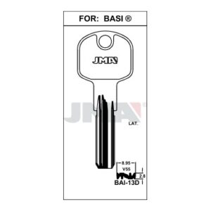 Ébauche de clé JMA BAI-13D – vue groupée