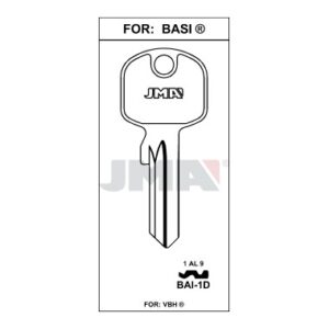 Ébauche de clé JMA BAI-1D – vue groupée