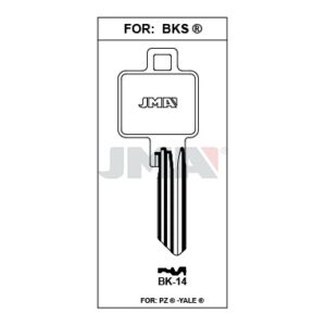 Ébauche de clé JMA BK-14 – vue groupée