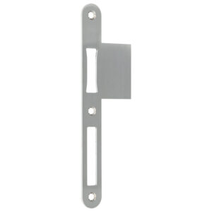 BKS B-90000-61 Gâche à rebord latéral | Inox | Tirant droit ou gauche | F24 | Bouts ronds