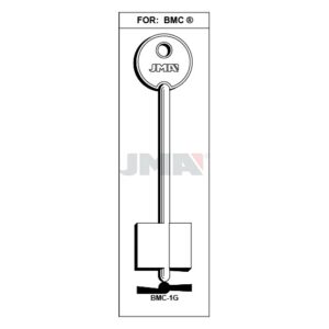 Ébauche de clé JMA BMC-1G – vue groupée