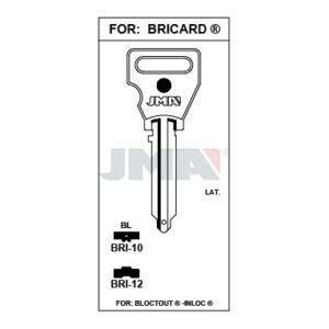 Ébauche de clé JMA BRI-10 – vue groupée