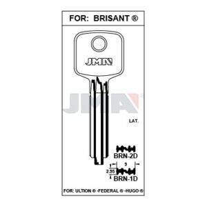 Ébauche de clé JMA BRN-2D – vue groupée