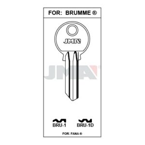 Ébauche de clé JMA BRU-1D – vue groupée