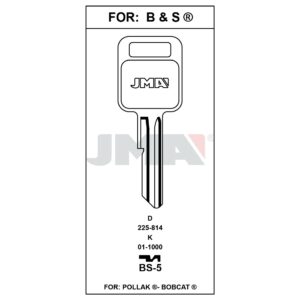 Ébauche de clé JMA BS-5 – vue groupée