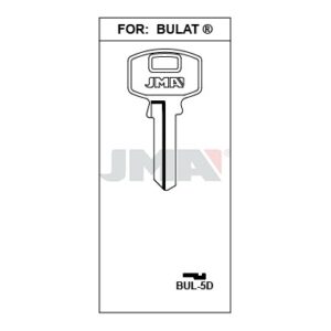 Ébauche de clé JMA BUL-5D – vue groupée