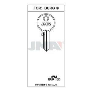 Ébauche de clé JMA BUR-13D – vue groupée