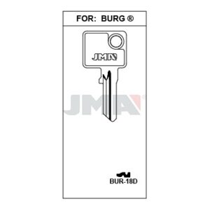 Ébauche de clé JMA BUR-18D – vue groupée