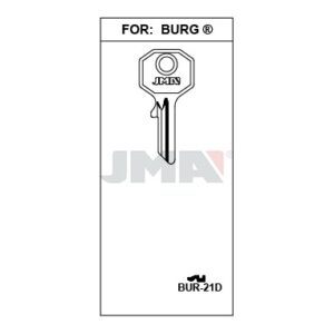 Ébauche de clé JMA BUR-21D – vue groupée