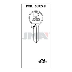 Ébauche de clé JMA BUR-22D – vue groupée