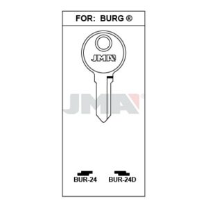 Ébauche de clé JMA BUR-24D – vue groupée