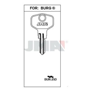 Ébauche de clé JMA BUR-25D – vue groupée