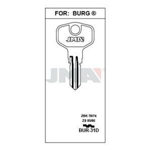 Ébauche de clé JMA BUR-31D – vue groupée