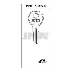 Ébauche de clé JMA BUR-35D – vue groupée