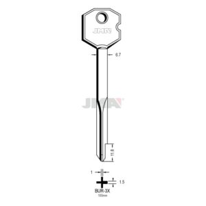 Ébauche de clé JMA BUR-3X