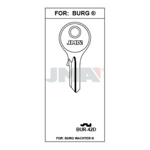 Ébauche de clé JMA BUR-42D – vue groupée