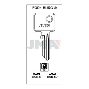 Ébauche de clé JMA BUR-5D – vue groupée