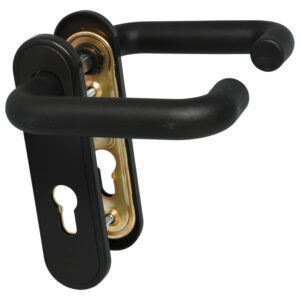 Garniture pour portes industrielles | Plastique noir | PC 72 mm – Image 2