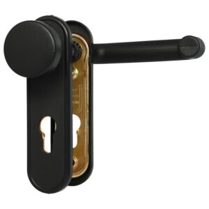 Garniture pour portes industrielles | Plastique noir | PC 72 mm – Image 3