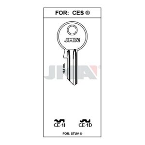 Ébauche de clé JMA CE-1D – vue groupée