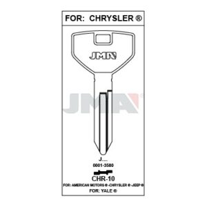 Ébauche de clé JMA CHR-10 – vue groupée