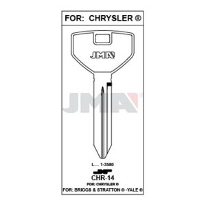 Ébauche de clé JMA CHR-14 – vue groupée