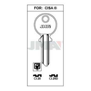 Ébauche de clé JMA CI-20 – vue groupée