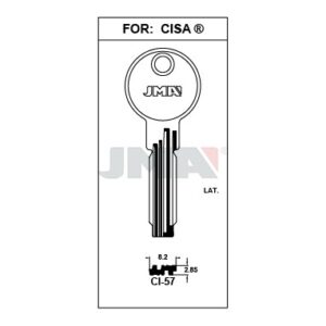 Ébauche de clé JMA CI-57 – vue groupée