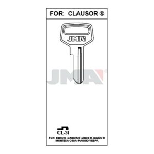 Ébauche de clé JMA CL-3I – vue groupée