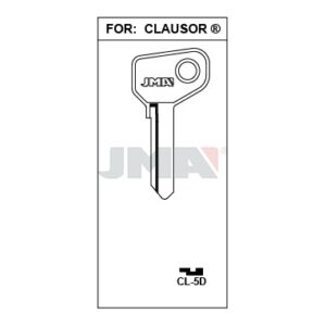 Ébauche de clé JMA CL-5D – vue groupée