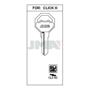 Ébauche de clé JMA CLI-1D – vue groupée