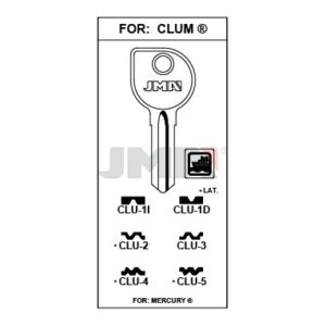 Ébauche de clé JMA CLU-1I – vue groupée