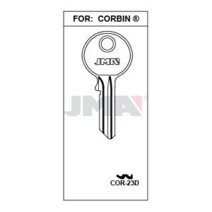 Ébauche de clé JMA COR-23D – vue groupée