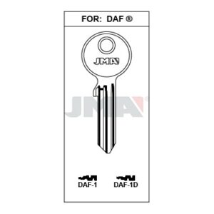 Ébauche de clé JMA DAF-1D – vue groupée