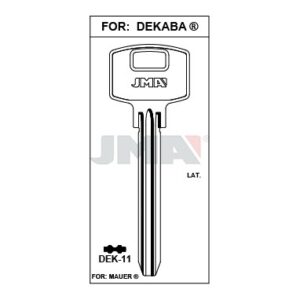 Ébauche de clé JMA DEK-11 – vue groupée
