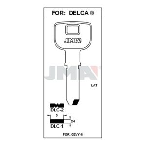 Ébauche de clé JMA DLC-2 – vue groupée